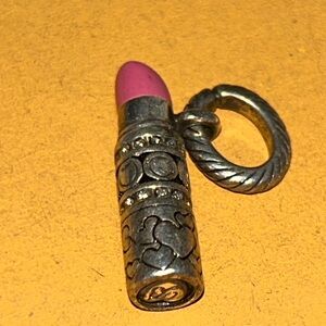 Brighton Retired Pink Lipstick Charm